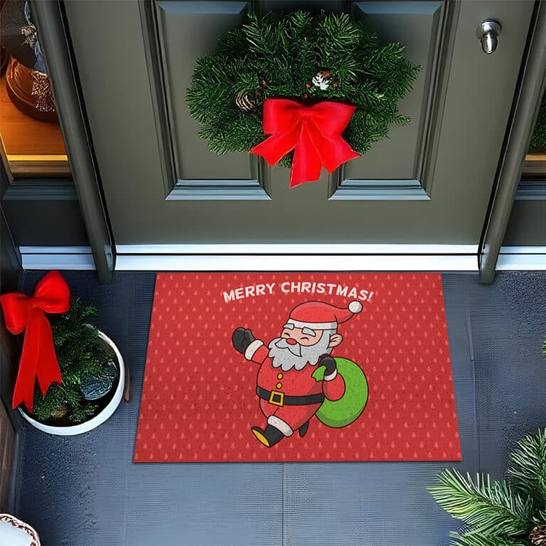 Capacho Natal – Papai Noel Com Saco