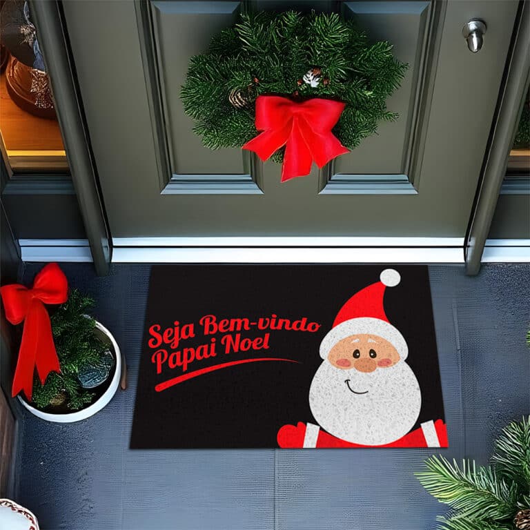 Capacho Frase – Seja Bem Vindo Papai Noel