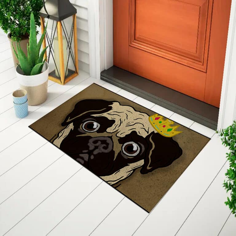 Capacho Pet – Pug com Coroa