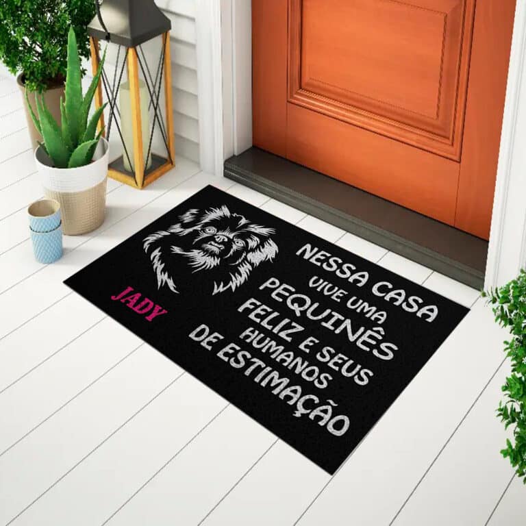 Capacho Pet – Nessa Casa Vive Um Pequinês Personalize