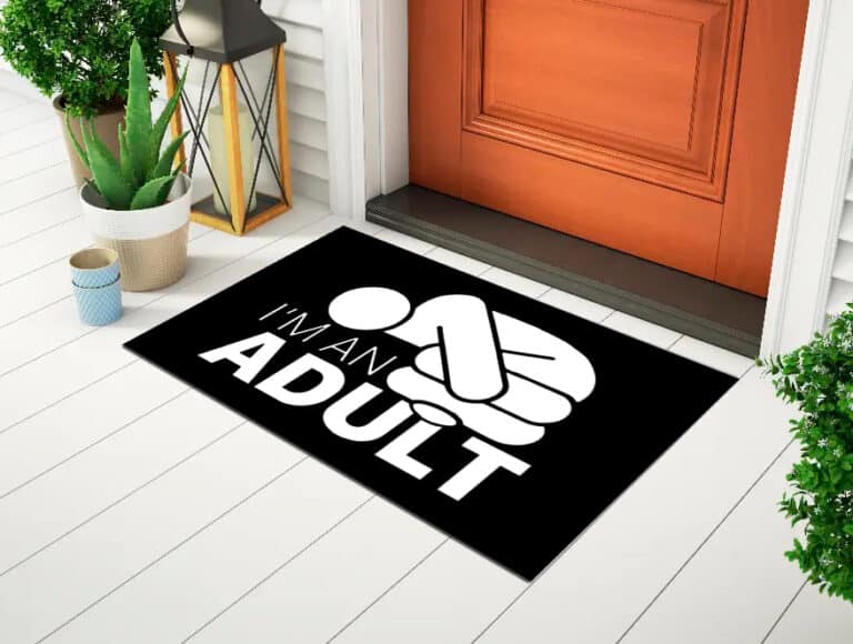 Tapete De Porta Capacho Divertido I’m An Adult
