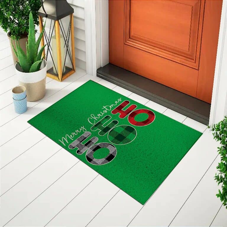 Tapete De Porta Capacho Divertido Merry Christmas Ho Ho Ho