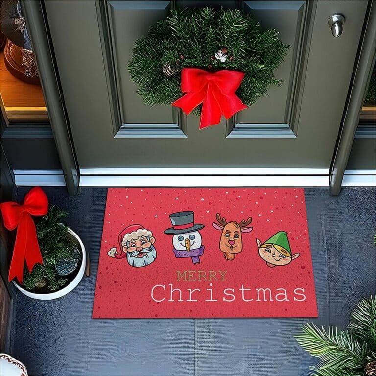 Tapete De Porta Capacho Divertido Merry Christmas natal