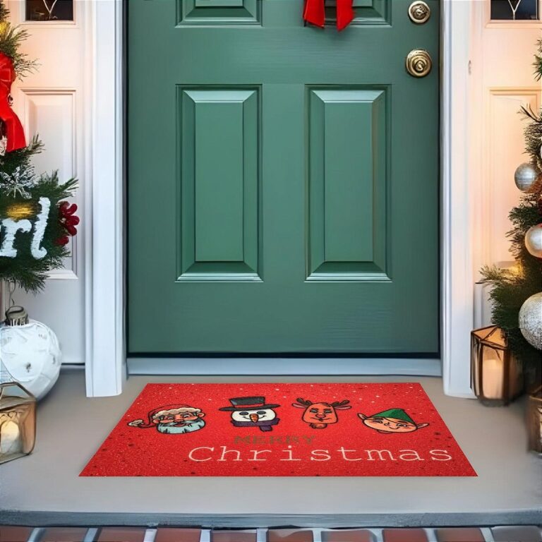 Tapete De Porta Capacho divertido Merry Christimas Minimalista