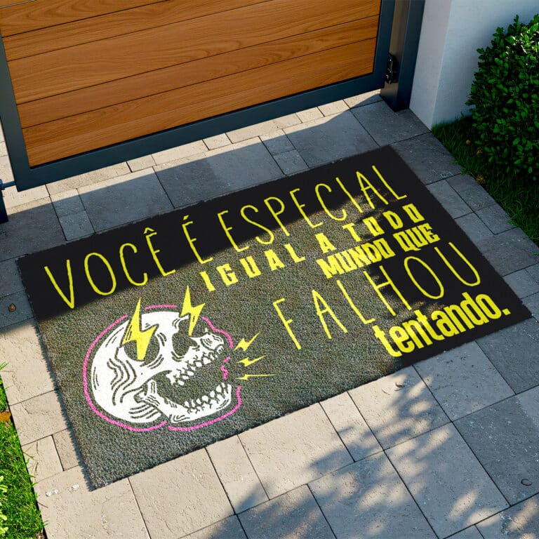 Tapete De Porta Capacho divertido Você é especial igual a todo mundo que falhou tentando.